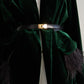 MADAGASCAR feather-trimmed silk-blend velvet blazer