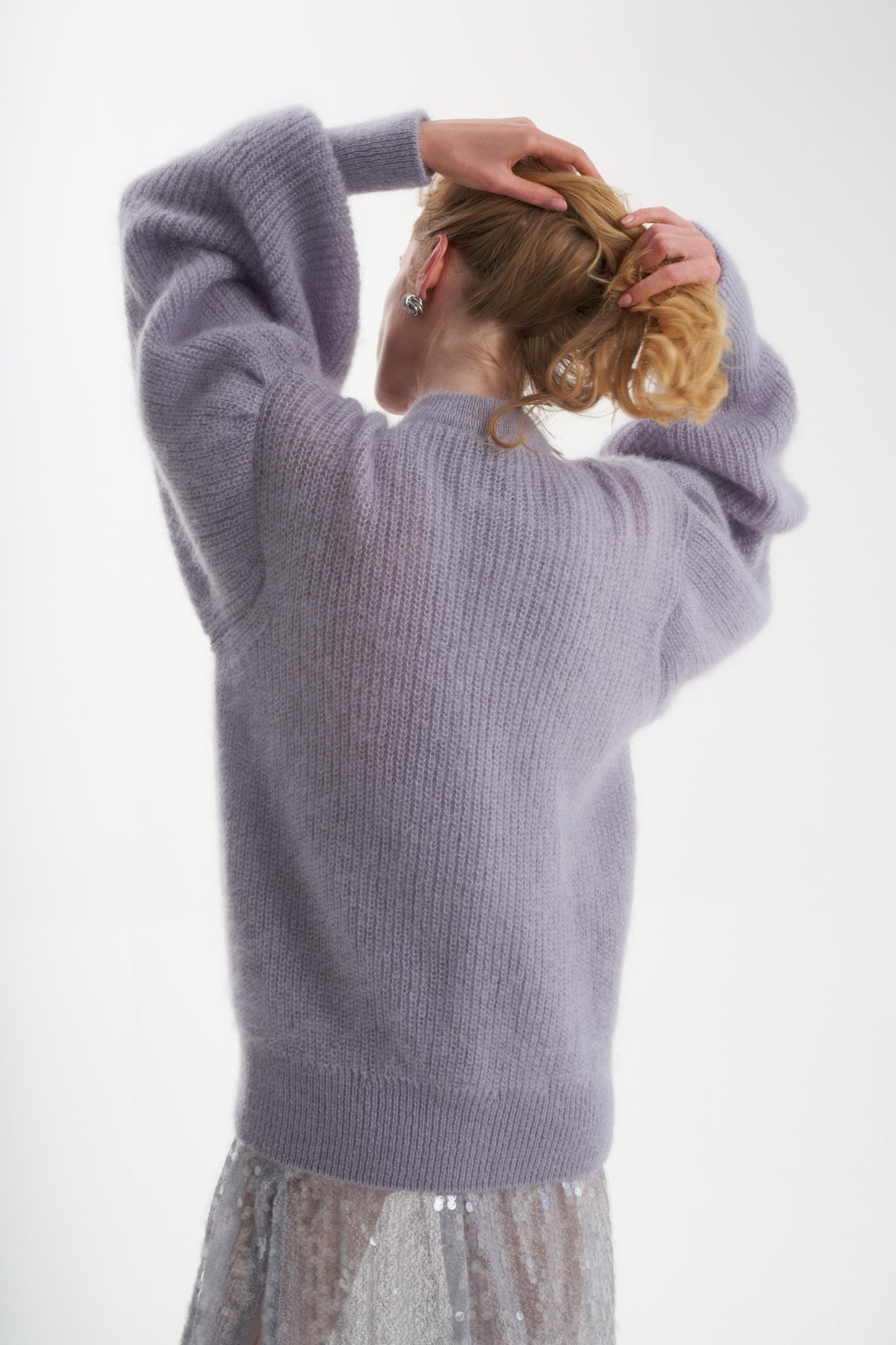 Kid mohair and silk cardigan TASMANIA